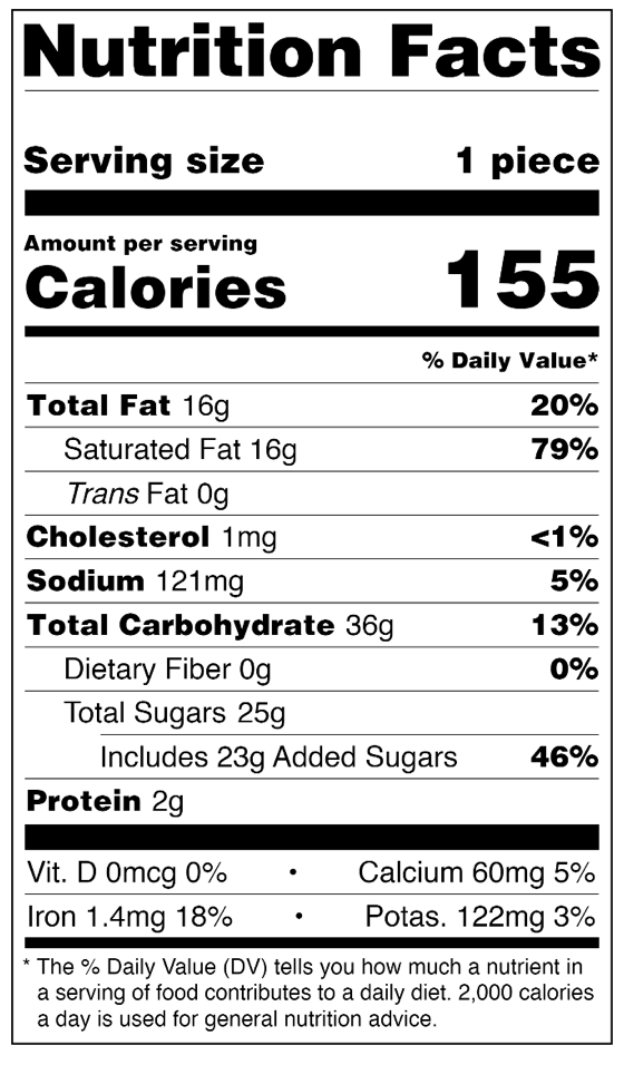 Veronica's Treats - Nutritional & Ingredients Information – Zazzle Help ...