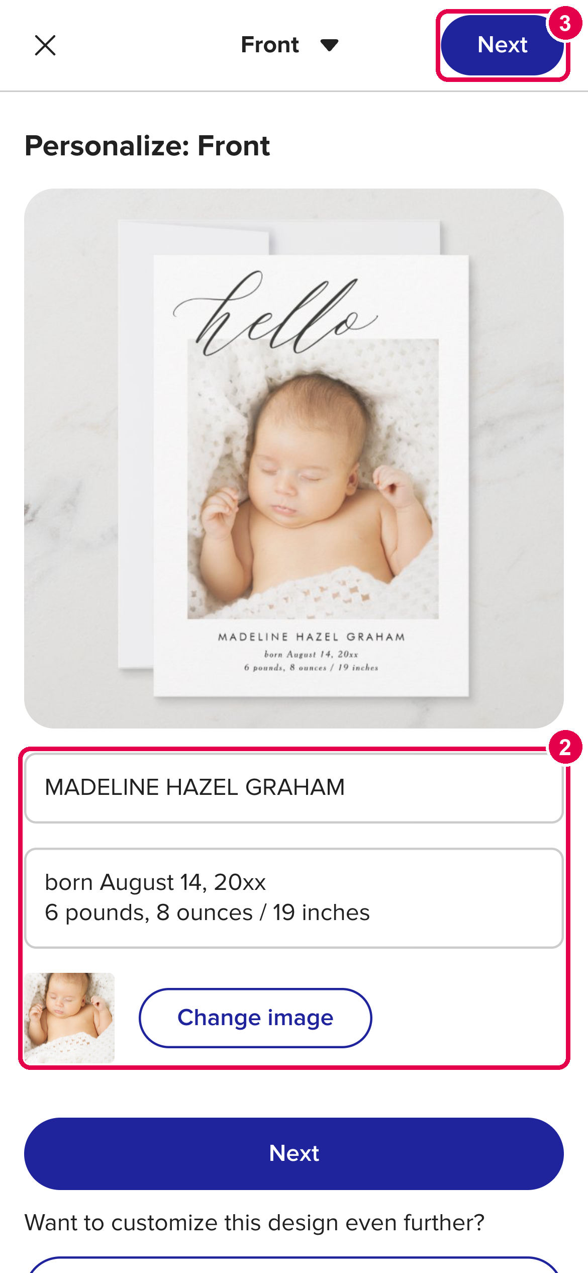 The personalize screen on a phone